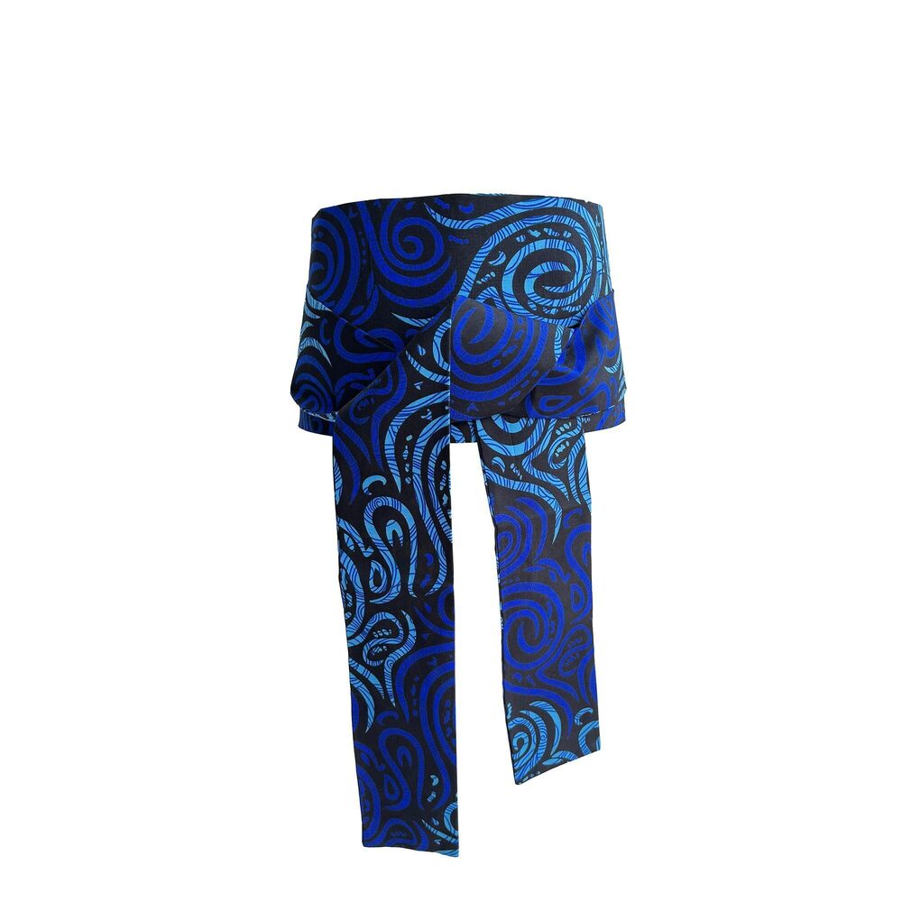 8393 African Print Belt Multi Colour Elasticated Belt Prom Decoration Belt